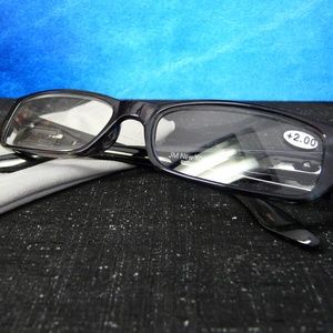 Joy Mangano Reader Glasses +2.00-Black